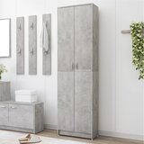 Furnova Garderobna omara za hodnik betonsko siva 55x25x189 cm, (21930291) | Shoptok.si