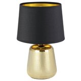 Eglo Manalba 1 stolna/1, e14, crna/zlatna/keramika/tkanina | shoptok.hr