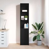 vidaXL Visoka ploča crni hrast 37,5x35x180 cm izrađeno drvo | shoptok.hr