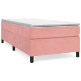 Box spring krevet s madracem ružičasti 90x190 cm baršunasti | shoptok.hr