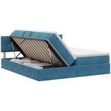  Krevet s od storage s uzglavljem 2 kom. Tamno plava 200 x 200 cm | Shoptok.si