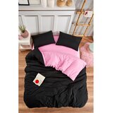 Mila Home Črna/rožnata posteljnina za zakonsko posteljo/podaljšana z rjuho/4-delna 200x220 cm Classic – | Shoptok.si