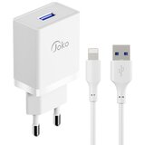 Joko kućni punjač JK77 +Lightning kabl 2,4A | ePonuda.com