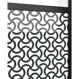 vidaXL Drsna vrata Črna 102.5 x 205 cm Kaljeno steklo in aluminij | Shoptok.si