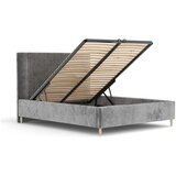 Maison de Rêve Sivi tapecirani bračni krevet s prostorom za odlaganje s podnicom 180x200 cm Etero – | shoptok.hr