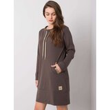 RELEVANCE Dress-RV-SK-6067.15X-Dark khaki | Shoptok.si