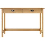 Maison Chic konzolna miza - miza ob steni Hill z 2 predaloma 110x45x74 cm borovina, (21786025) Cene