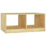 vidaXL Klubska mizica 75x50x33,5 cm trdna borovina | Shoptok.si