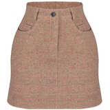 Trendyol Brown Premium Mini Woven Skirt Cene