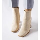 Gemre Beige block heel ankle boots Cheney | Shoptok.si