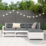  4-dijelni set vrtnih sofa od masivne borovine bijeli | shoptok.hr