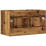 vidaXL Omarica za umivalnik starinski les 90x38,5x46 cm inženirski les | Shoptok.si