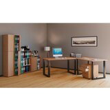 MID.YOU Kotna Pisalna Miza Lona, Hrast | Shoptok.si