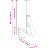  Podrška za zaštitu od snijega 2 pcs Crvena 29,5 x 3 x 34,5 cm | shoptok.hr
