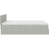  Otomanski krevet s madracem i LED 140x200 cm baršunasti | shoptok.hr
