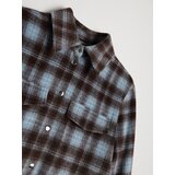 Sinsay Karirana jakna u flanelskom stilu s dodatkom vune i viskoze | shoptok.hr