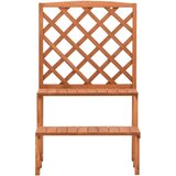 vidaXL stojalo za rastline z oporno mrežo 70x42x115 cm trden les jelke | Shoptok.si