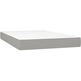  s oprugama i madrac svjetlosivi 120 x 200cm od tkanine | shoptok.hr