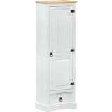  Ormari s ladicama Bijelo 55 x 38 x 170 cm Čvrsto borovo drvo - Bijelo | shoptok.hr