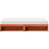  Dnevni krevet s madracem od voska smeđi 100x200cm puno drvo bor | shoptok.hr