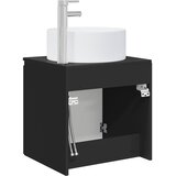  Umivaonik s policom za zid Crna 49,5 x 44,5 x 65,5 cm | shoptok.hr