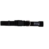 ogrlica nylon za pse 15mm - crna i plava