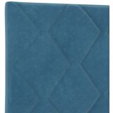 Krevet s box springom madracem i LED-om Plava 200 x 200 cm - Plava 200 x 200 cm Dizajn s rombovima | shoptok.hr