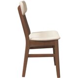 vidaXL Jedilni stoli z blazinami 2 kosa Brown Solid Wood Rubber | Shoptok.si