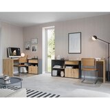 Modern Living Pisalna Miza Corner 1, Barva Hrasta, Antracit | Shoptok.si