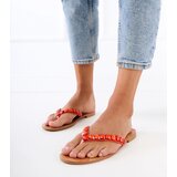 Gemre Orange flip-flops decorated with stones Liwiros | Shoptok.si
