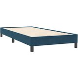 Box spring krevet s madracem tamnoplavi 80x220 cm baršunasti | shoptok.hr