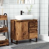 vidaXL Kopalniška omara za umivalnik Stari les 65x33x60 cm | Shoptok.si