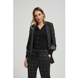 Moodo Checkered blazer with rolled-up sleeves | shoptok.hr