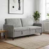 SOFA s pohranom Svjetlosiva 192 x 78 x 87 cm Poliester | Eponuda.ba