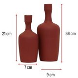 WALLXPERT vaza whells set tile red | ePonuda.com