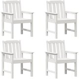  Vrtna stolica 4 pcs Bijelo 65.5 x 59 x 88 cm Polietilen | shoptok.hr