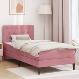  Okvir kreveta s madracem Ružičasta 90 x 200 cm Baršun | shoptok.hr
