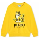 Kenzo Kids Otroški bombažen pulover rumena barva