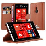 Cadorabo Ohišje, združljivo z Nokia Lumia 925 v sedlo rjave barve - Zaščitni ovitek z magnetnim zapiranjem, stoječo funkcijo in režo za kartice, (20557363) | Shoptok.si