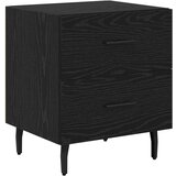  Nočna omarica s predalom 2 pcs Črni hrast 40 x 35 x 47.5 cm, (5000069593) | Shoptok.si