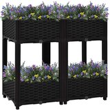 vidaXL Visoka greda 80x40x71 cm polipropilen, (20759000) Cene