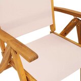  Sklopive vrtne stolice 6 kom masivno bagremovo drvo i tekstilen | shoptok.hr