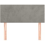  Uzglavlje svjetlosivo 100x5x78/88 cm baršunasto | shoptok.hr