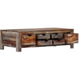  Stolić za kavu sivi 100 x 50 x 30 cm od masivnog drva šišama | shoptok.hr