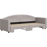  Izvlečna dnevna postelja temno taupe 80x200 cm blago, (20936786) | Shoptok.si
