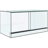 Terarij s shranjevanjem Transparentno 80 x 40 x 40 cm Steklo, (5000232611)