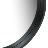  Zidno ogledalo s trakom 50 cm crno | shoptok.hr
