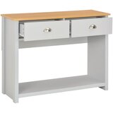Maison Chic konzolna miza - miza ob steni siva 97x35x76 cm, (21785755) Cene