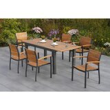 Gardenson Vrtna Garnitura Santorin, 7-Delno, Aluminij, Masivno | Shoptok.si