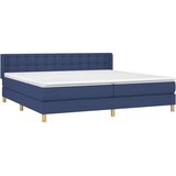  Krevet s oprugama i madracem plavi 180x200 cm od tkanine | shoptok.hr